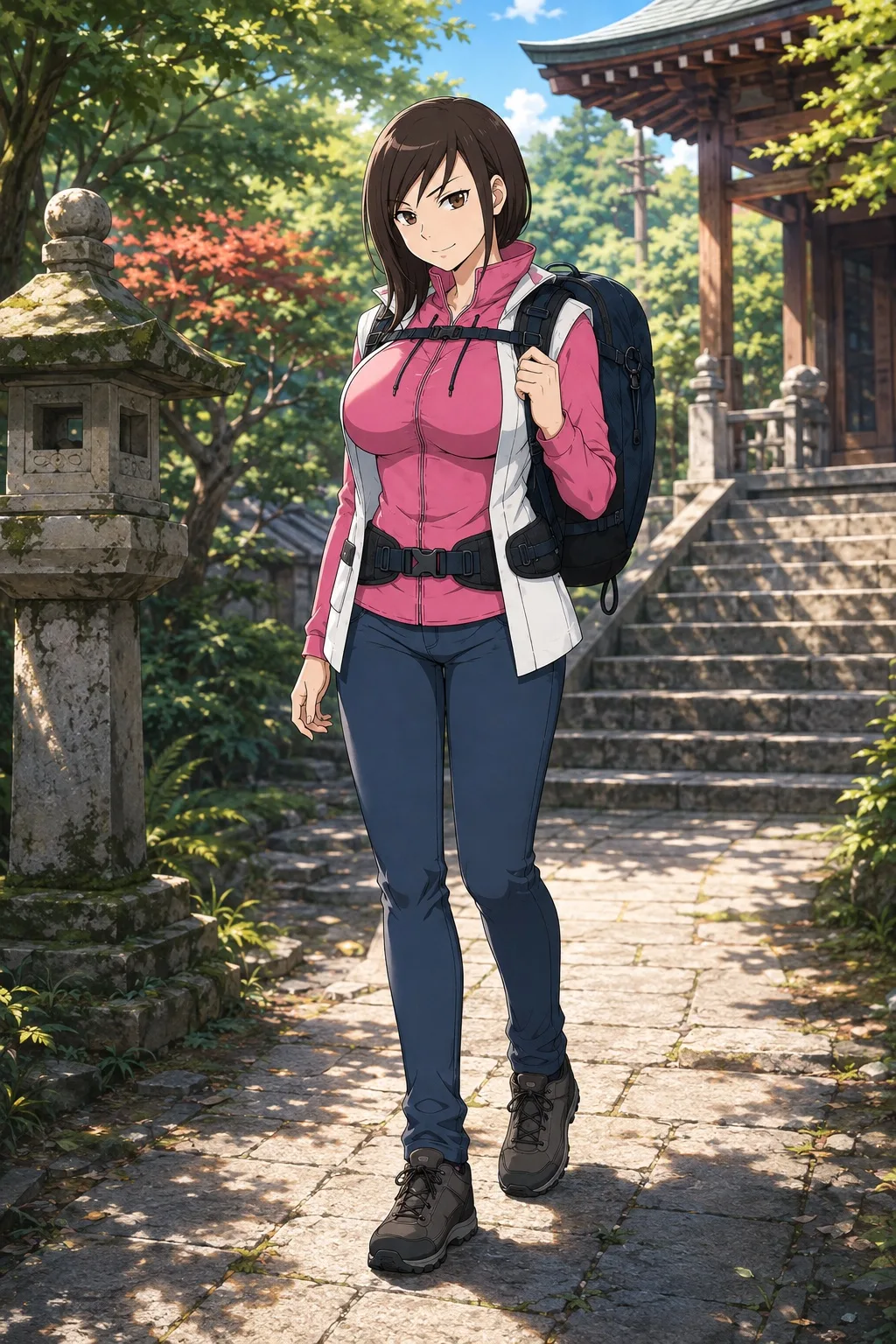 旅の途中の明美